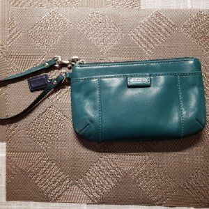 Coach Teal Wristlet